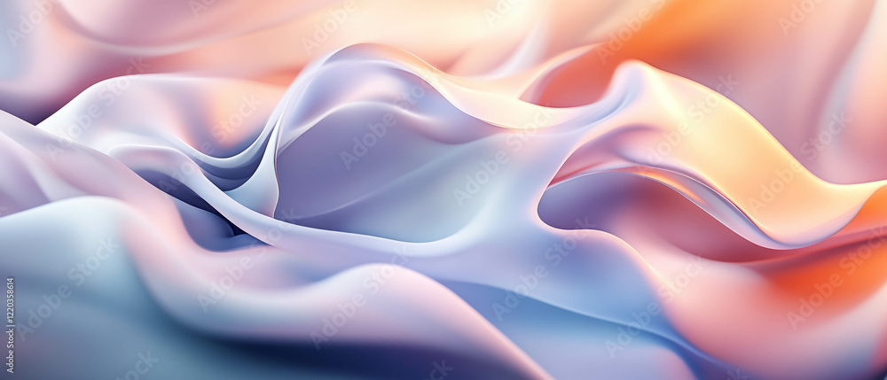 Aufkleber mesmerizing abstract background of 3d smoke with smooth gradients and harmonious color palette