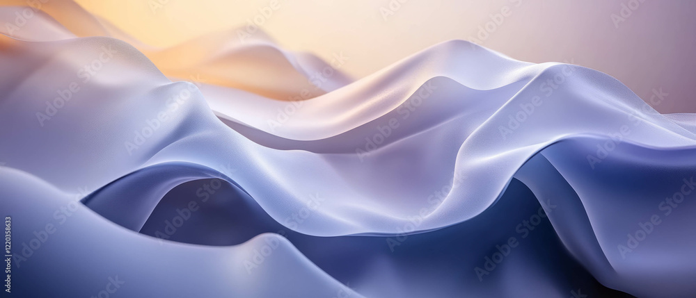 Poster smoke-inspired abstract background with harmonious colors and smooth transitions for 3d design