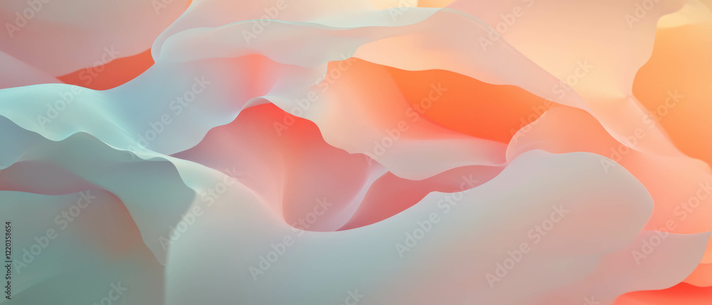 Aufkleber abstract 3d smoke background with smooth gradients and harmonious colors for design