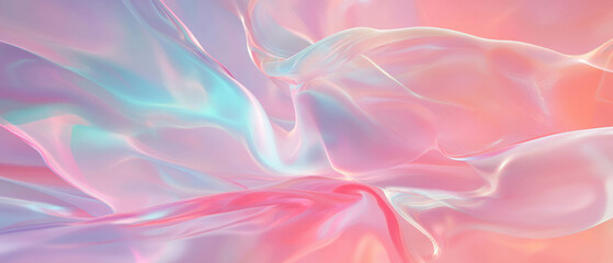 Obraz premium Flowing sound waves create an abstract, ethereal background of harmonious design