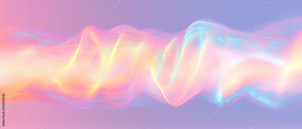 Poster abstract sound waves create dynamic typographic compositions in vibrant colors