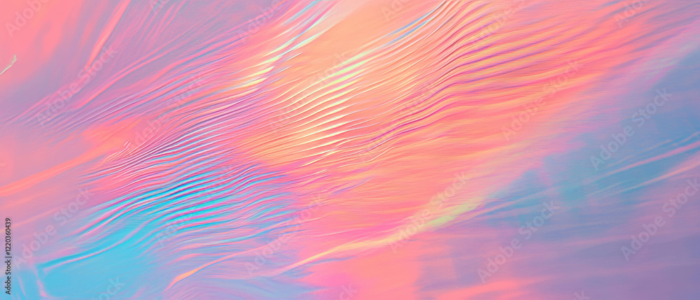 Poster Vibrant abstract sound waves creating dynamic energy and rhythmic patterns