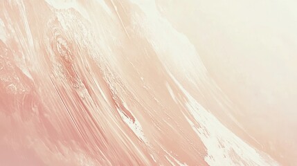 Abstract peach and white paint texture.