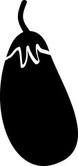 Rounded Filled Eggplant Icon