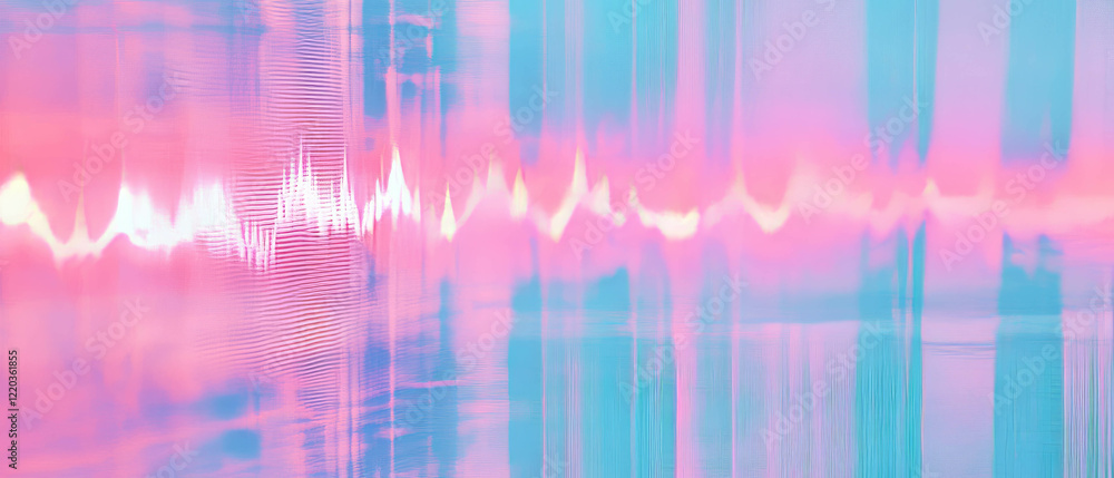 Aufkleber abstract representation of sound waves creating a vivid sensory experience with textures
