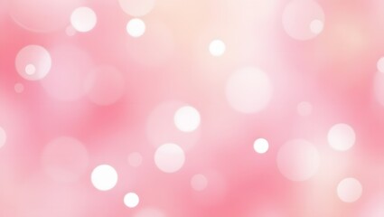 Abstract pink and white background with bokeh effect creating a soft and dreamy visual experience