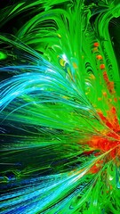 Obraz premium dynamic abstract background with swirling liquid patterns and colorful light refraction