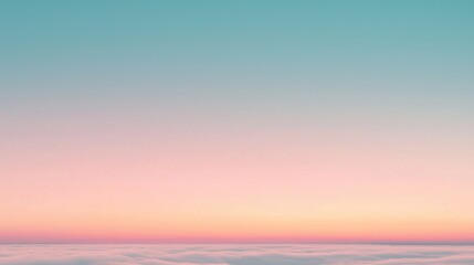 Stunning Sunset A Serene View Over the Clouds