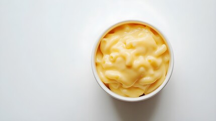 creamy mac and cheese in white bowl
