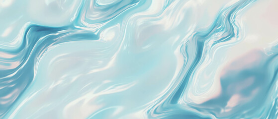 Obraz premium Softly swirling milky liquid waves create a tranquil abstract background in gentle motion