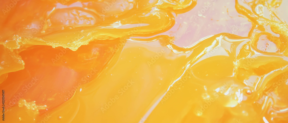 Poster viscous honey waves create a sweet abstract background with smooth flowing textures