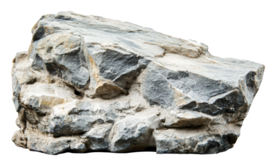 Rugged natural rock formation, cut out - stock png.