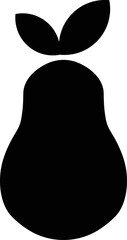 Rounded Filled Pear Icon