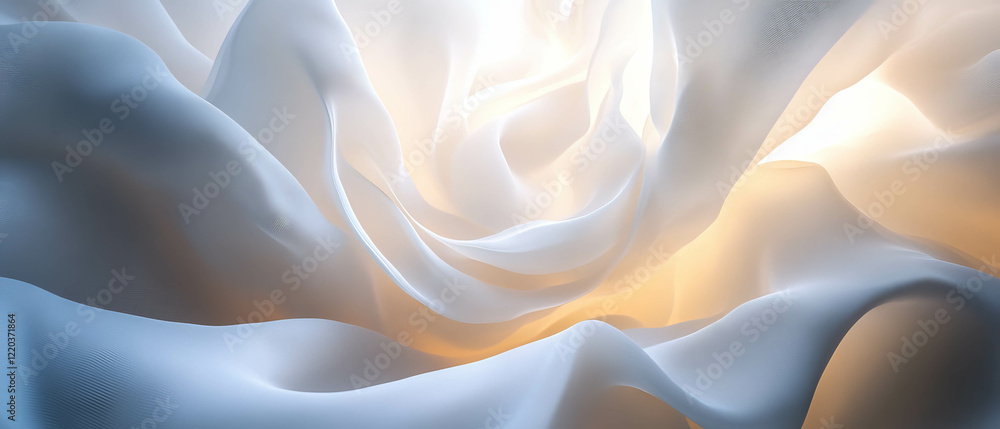 Poster dynamic movements of flowing lines create an abstract representation of time