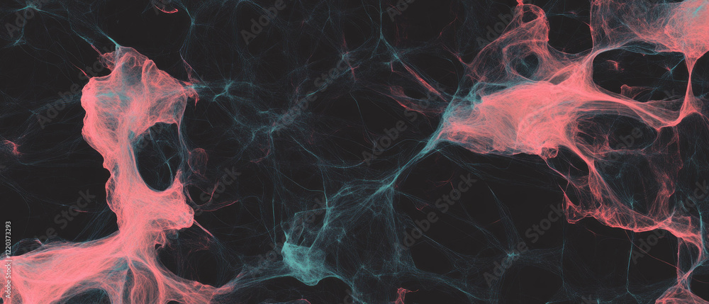 Poster visual representation of global internet traffic and data connections across networks