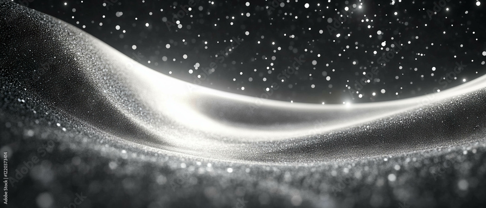 Poster explore abstract space textures with a central empty area and modern design elements