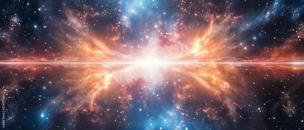 Aufkleber beautiful abstract space texture with empty center for modern designs
