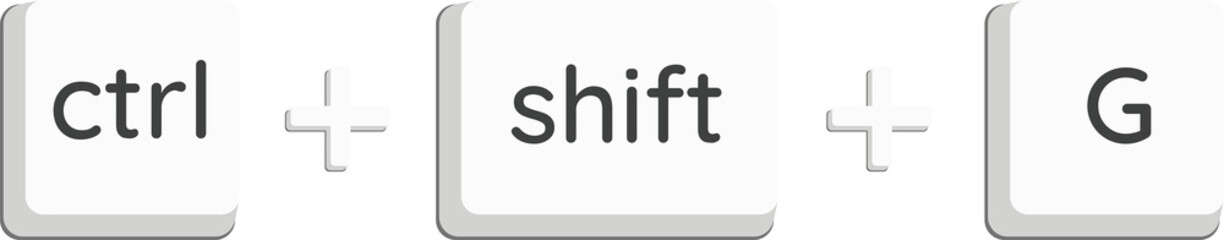 Fototapeta premium ctrl + shift + G