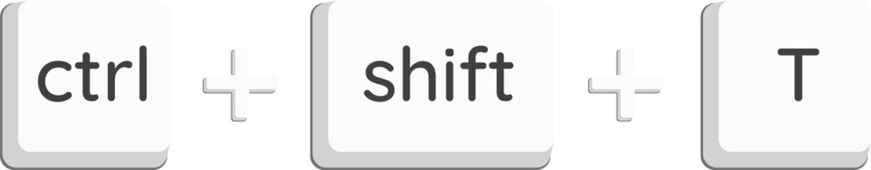 ctrl + shift + T