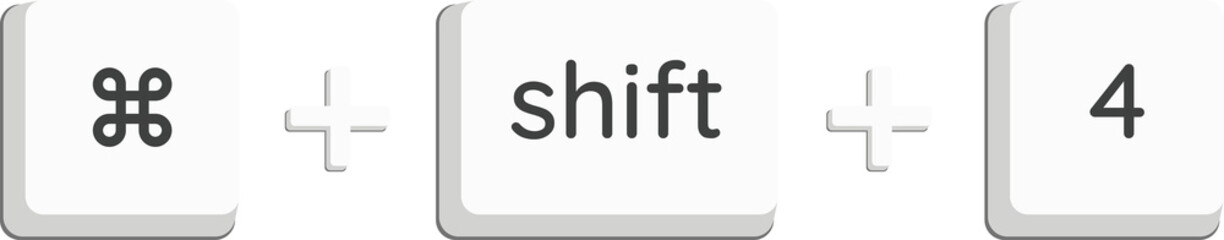 Obraz premium command +shift + 4