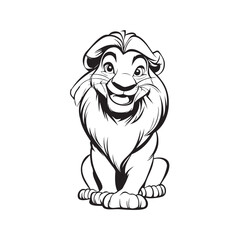cartoon lion cartoon