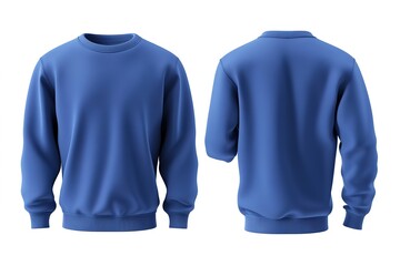Blank Royal Blue Sweatshirt Mockup