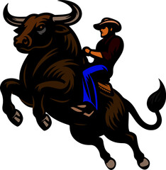 The Spirit of Bull Riders and Wranglers