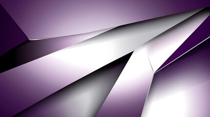 Abstract Purple and White Geometric Shapes Design