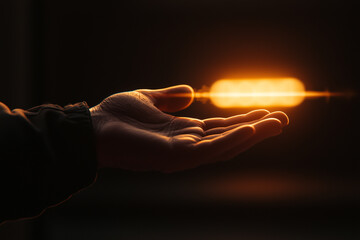 Warm Glow in Open Hand