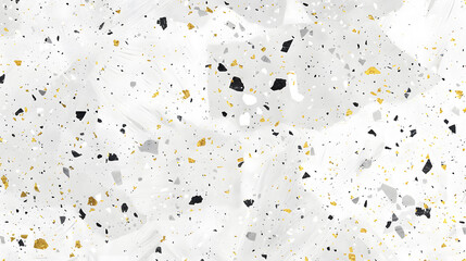 White terrazzo background with grey, generative ai