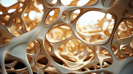 macro art of DNA bone tracture abstract fractal background