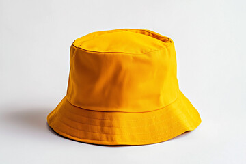 Fototapeta premium Vibrant Yellow Bucket Hat