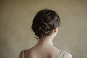 Elegant Back View of Woman