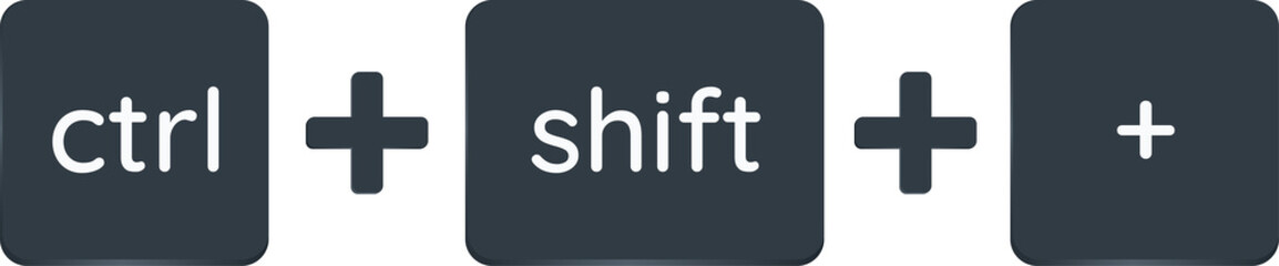 Obraz premium ctrl + shift + X