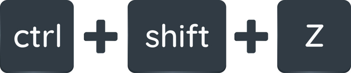 Obraz premium ctrl + shift + z