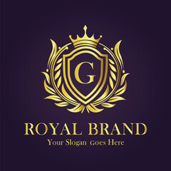 Luxury Gold Monogram Logo - Letter G