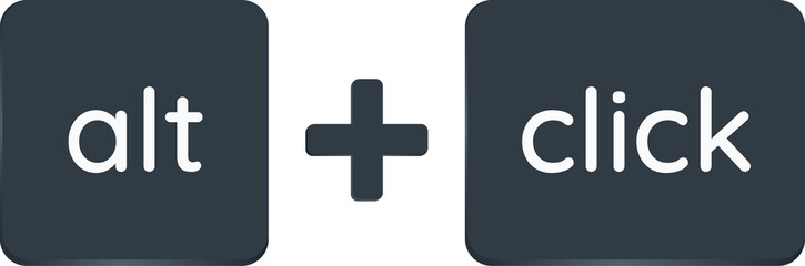 Fototapeta premium alt + click