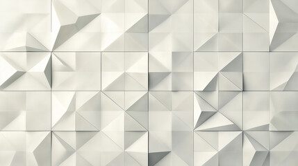 Obraz premium Sleek and Stylish Seamless Geometric Tile Texture in Monochrome with Subtle Light Reflection.