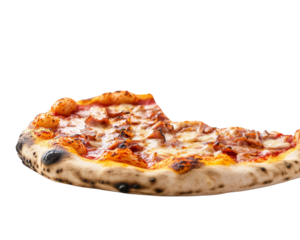 Delicious Pizza Slice with Transparent Background Food Photography Culinary Delight