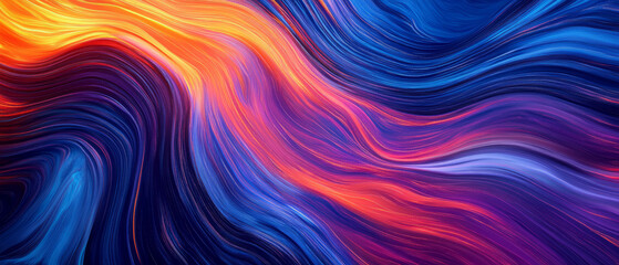 Obraz premium Data streams ripple outwards in vibrant colors showcasing digital connectivity