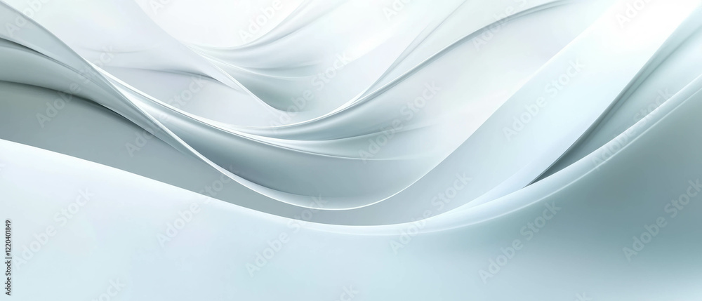 Poster digital waves converging to center with space for text and modern design in abstract style