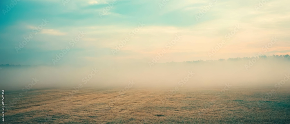 Aufkleber dusty atmosphere creates a hazy and mysterious environment at twilight