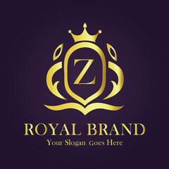 Luxury Gold Monogram Logo - Letter Z
