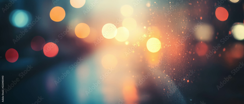 Poster dusty texture with light leaks creating a nostalgic and vintage mood background