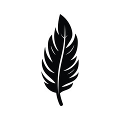 Obraz premium Feather icon logo design template isolated illustration
