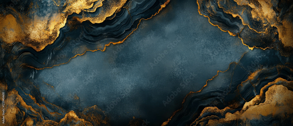 Poster luxurious abstract background of gold veined onyx with space for text or design elements