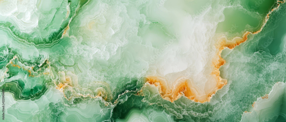 Poster abstract green onyx marble background ideal for text placement and design projects