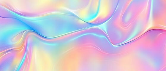 Obraz premium Exploration of holographic geometric patterns with vibrant colors for creative design