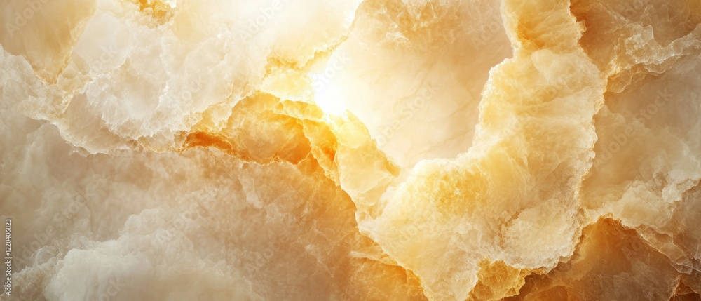 Poster warm honey onyx abstract background design with empty center for versatile use