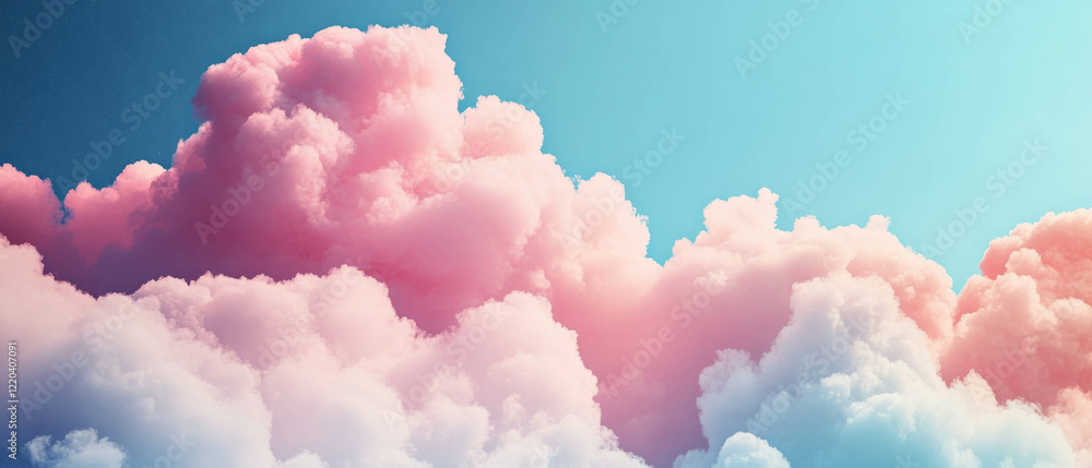 Poster vibrant interstellar clouds creating a colorful abstract background for creative text overlays